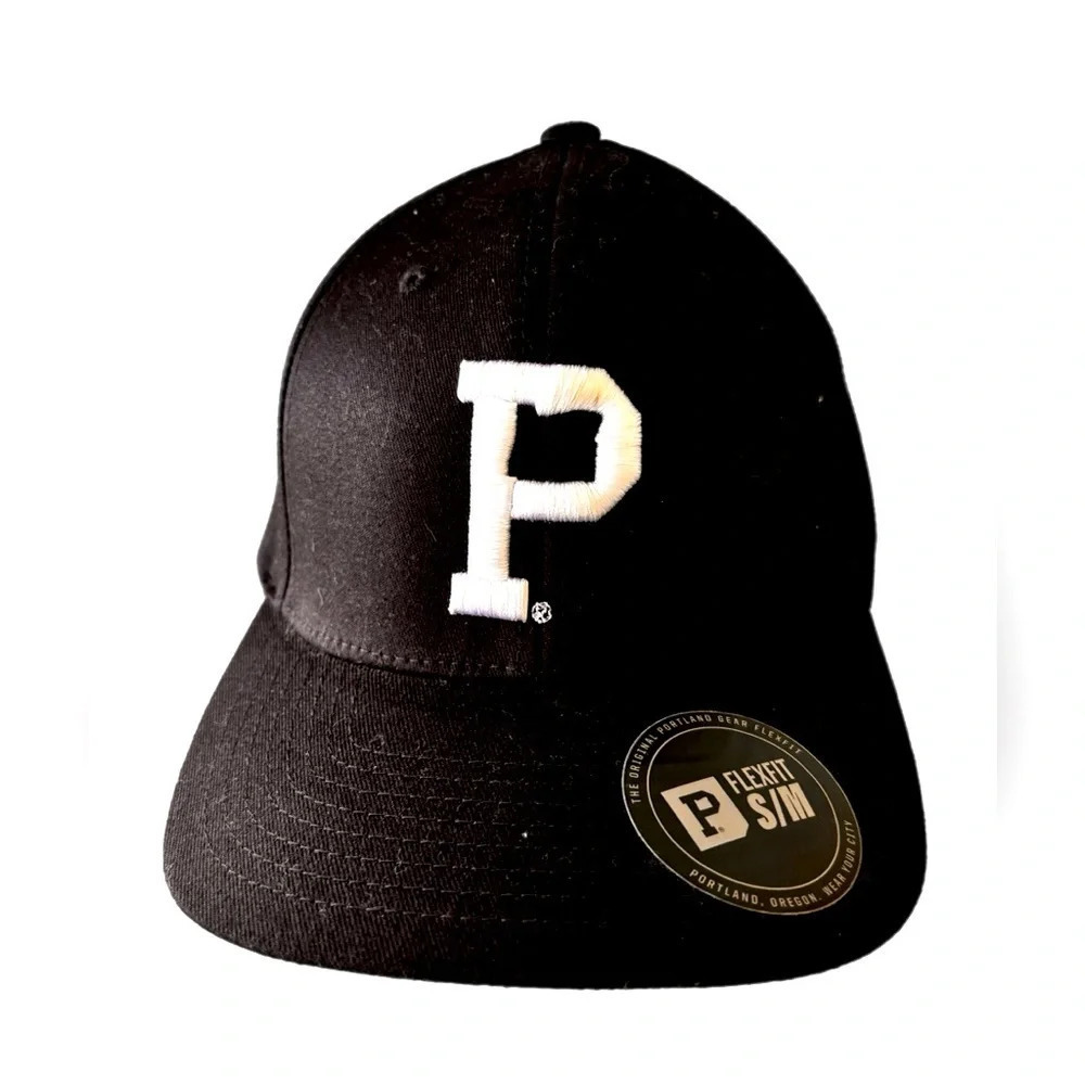 Portland Gear Hat  Black Fitted  Size S-M.  NWT outdoor sports wear